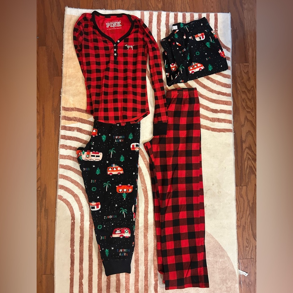 Plaid and Camper Print Pajamas size S-L
